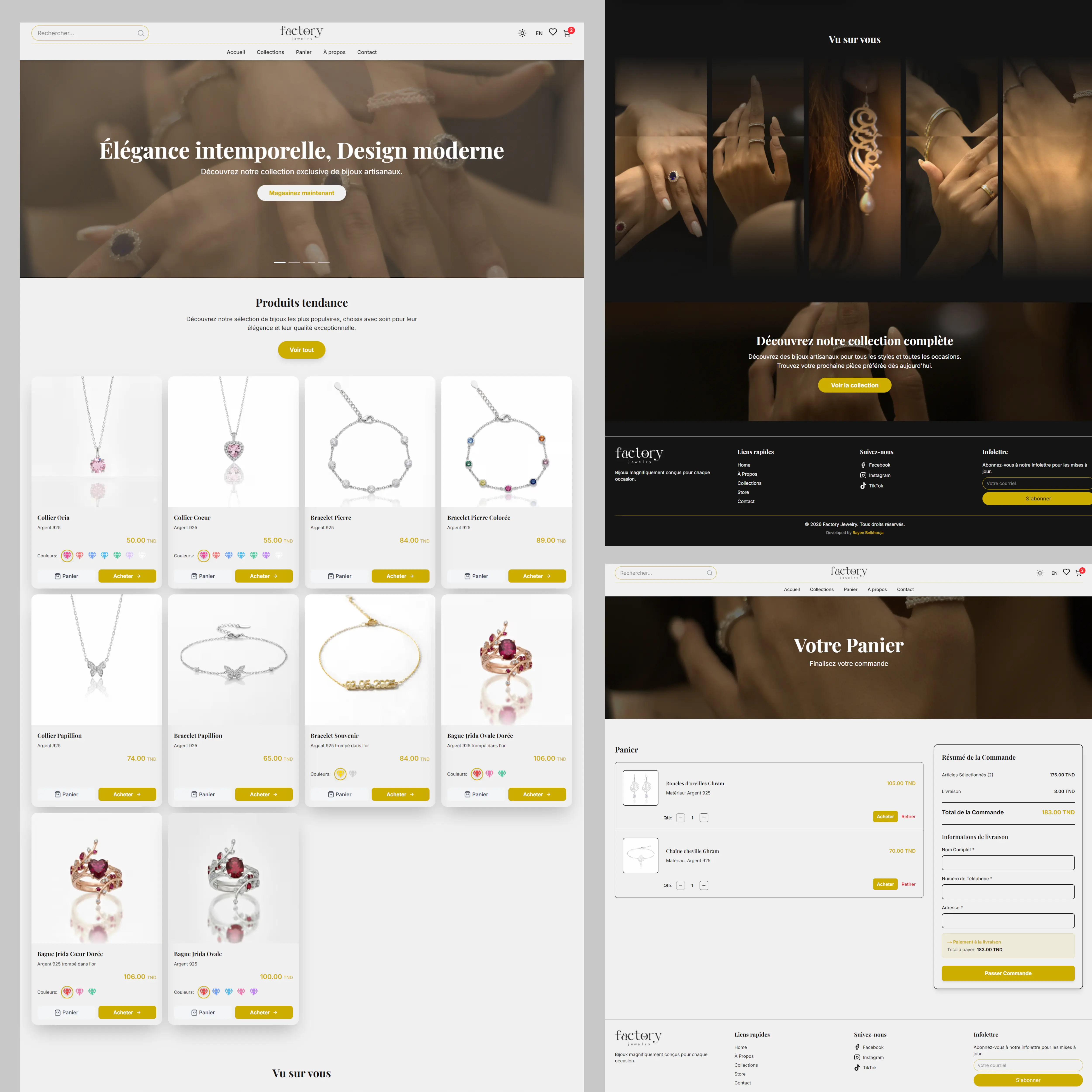 Site web de Factory Jewelry
